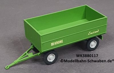Wiking 3880117 HO Landwirtschaftlicher Anhänger Krone Emsland