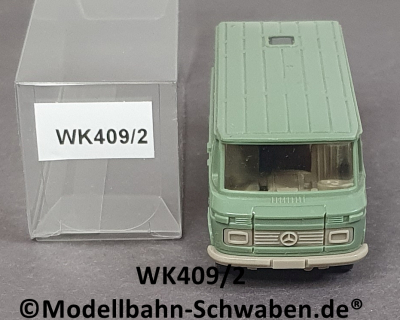 Wiking 409/2, H0, MB L406 Kastenwagen, resedagrün, EVP