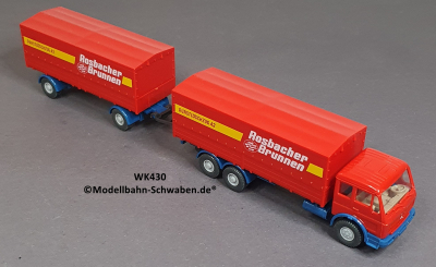 Wiking 430 H0 MB 2632 Hängerzug Rosbacher Brunnen