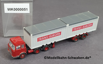 Wiking 51 N Container Sattelzug, Trans-Europa, EVP