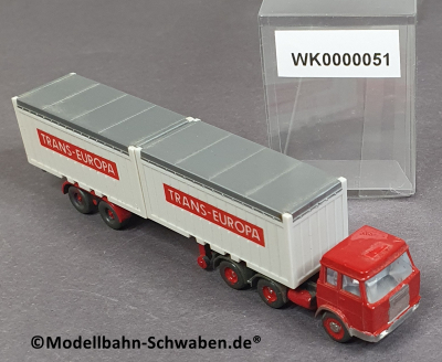 Wiking 51 N Container Sattelzug, Trans-Europa, EVP