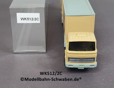 Wiking 512/2C H0, MB LPS2223 Koffersattelzug, Internationale Transporte WM, EVP