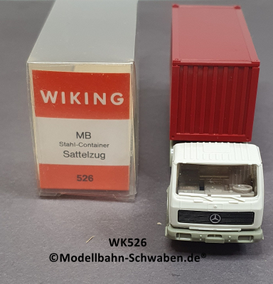 Wiking 526 H0 MB Stahl-Container Sattelzug, CTI, OVP