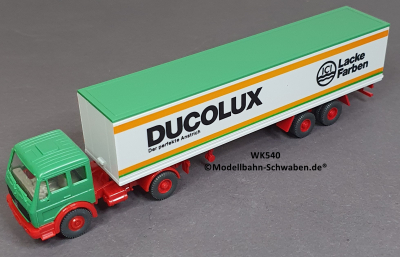 Wiking 540 H0 MB Pritschen-Sattelzug Ducolux