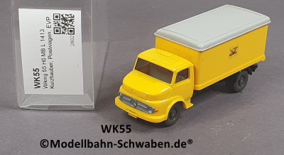 Wiking 55 H0 MB L 1413 Kurzhauber, Postwagen, EVP