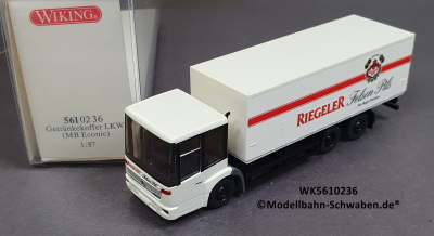 Wiking 5610236 H0, MB Econic Getränkekoffer Riegler Felsen, OVP