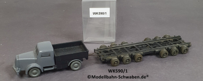 Wiking 590/1, H0, Henschel Strassenroller, Culemeyer, EVP