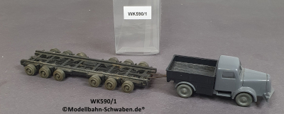 Wiking 590/1, H0, Henschel Strassenroller, Culemeyer, EVP