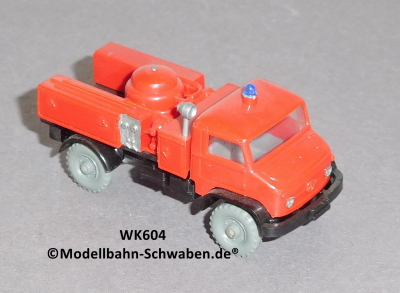 Wiking 604 H0 MB UNIMOG Pulverlöschfahrzeug, Feuerwehr, EVP