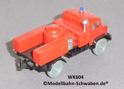 Wiking 604 H0 MB UNIMOG Pulverlöschfahrzeug, Feuerwehr, EVP
