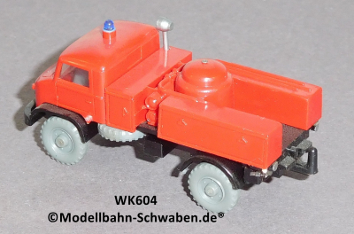 Wiking 604 H0 MB UNIMOG Pulverlöschfahrzeug, Feuerwehr, EVP