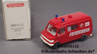 Wiking 6050122 H0 MB RTW Feuerwehr, OVP