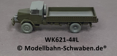 Wiking 621/4 H0 MAN Gelände LKW Bundeswehr Bz ca. 1960-65