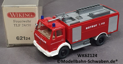Wiking 62124 H0 MB 1719 Tanklöschfahrzeug TLF24/50, Feuerwehr, OVP