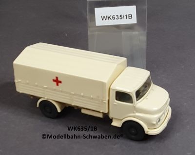 Wiking 635/1B, H0, MB L1413 Pritschen-LKW, DRK, EVP