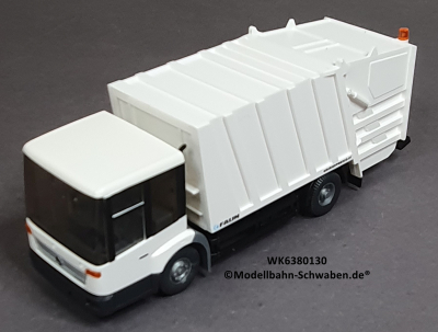 Wiking 6380130 H0 MB Econic Pressmüllwagen, weiss