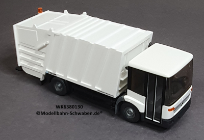 Wiking 6380130 H0 MB Econic Pressmüllwagen, weiss