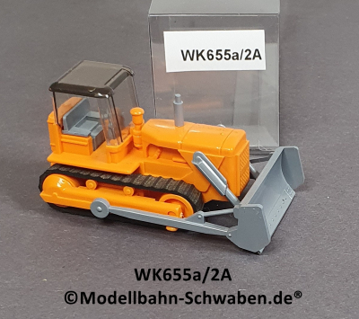 Wiking 655a/2A H0 Planierraupe, orangegelb, EVP