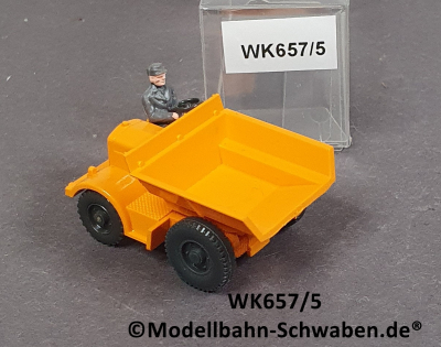 Wiking 657/5, H0, Autoschütter, Muldenkipper, orange, EVP