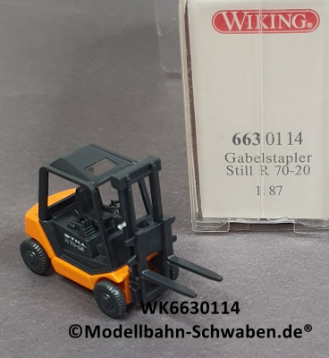 Wiking 6630114 H0, Gabelstapler Still R 70-20, orange, OVP