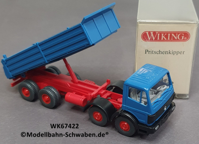 Wiking 67422 H0, MB Pritschenkipper, blau, OVP