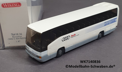Wiking 7140836 H0 Reisebus MB O 404 RHD Ingolstädter Airport Express, OVP