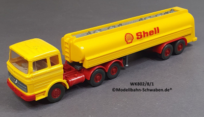 Wiking 802/8/1 H0 1:90 MB Tanksattelzug Shell