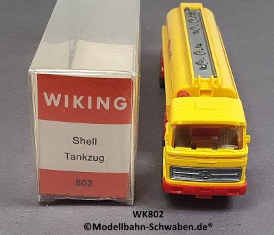 Wiking 802 H0 MB Tanksattelzug Shell, Abziehbild