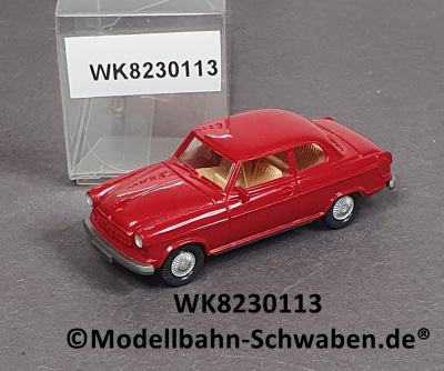Wiking 8230113 H0, Borgward Isabella, Oldtimer, rot, EVP