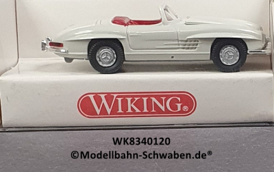 Wiking 8340120 H0, MB 300 SL, Roadster, weiss, OVP