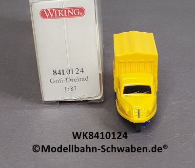 Wiking 8410124 H0, Goli Dreirad, Kluwe, gelb, OVP