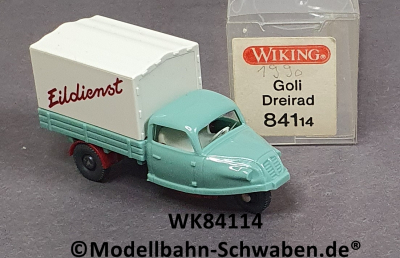 Wiking 84114 H0, Goli Dreirad, Eildienst, OVP