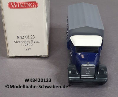 Wiking 8420123 H0, MB L 2500, Pritschen Lkw m. Plane, OVP