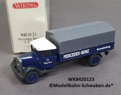 Wiking 8420123 H0, MB L 2500, Pritschen Lkw m. Plane, OVP