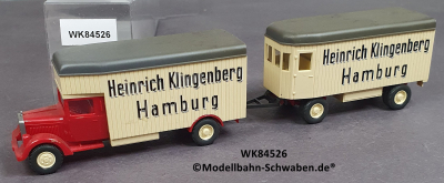 Wiking 84526 H0, MB L 2500, Möbellastzug Klingenberg Hamburg, EVP