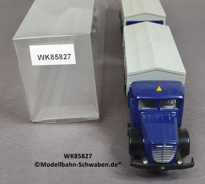 Wiking 85827 H0, Büssing 8000, Pritschen Lastzug, Dachser Spedition, EVP