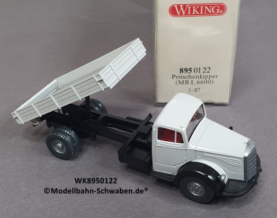 Wiking 8950122 H0, MB L6600 Pritschenkipper, grau, OVP