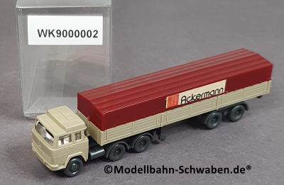 Wiking 9000002 N Magirus, Pritschensattelzug, zementgrau, EVP