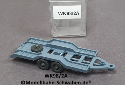 Wiking 98/2A H0, PKW Transport Anhänger, graublau, EVP