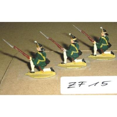 ZF15 Zinnfiguren Infanterie bemalt Set mit 3 Stück