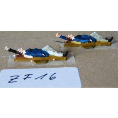 ZF16 Zinnfiguren Infanterie bemalt Set mit 2 Stück