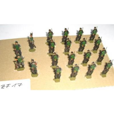 ZF17 Zinnfiguren Infanterie bemalt Set mit 20 Stück