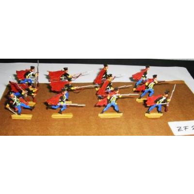 ZF29 Zinnfiguren bemalt Set mit 12 Stück