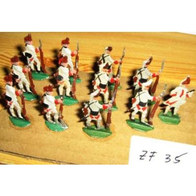 ZF35 Zinnfiguren bemalt Set mit 12 Stück