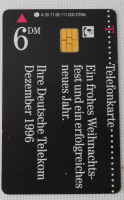 201001 Telefonkarte DM 6 Deutsche Telekom Dezember 1996