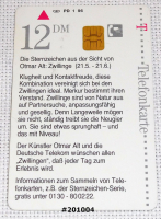 201004 Telefonkarte DM 12 Sternzeichen Zwillinge