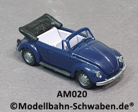AMW 0020 H0 VW Käfer Cabrio dunkelblau, OVP