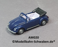 AMW 0020 H0 VW Käfer Cabrio dunkelblau, OVP