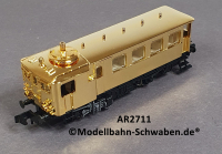 Arnold 2711 N Dampftriebwagen CidT (ex.DW8), ohne Antrieb/Elektrik, rollfähig, vergoldet, OVP