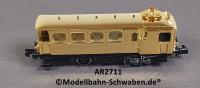 Arnold 2711 N Dampftriebwagen CidT (ex.DW8), ohne Antrieb/Elektrik, rollfähig, vergoldet, OVP
